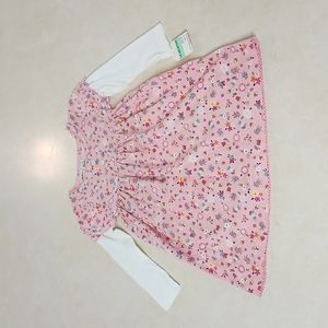 NWT Oshkosh 2 pc Dress Set Long Sleeve Bloomers Size 18 Month